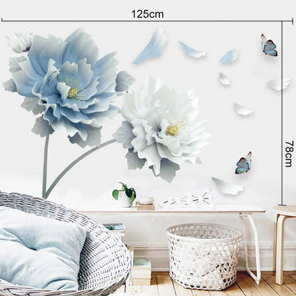Elegant Flower Wall Decor Sticker