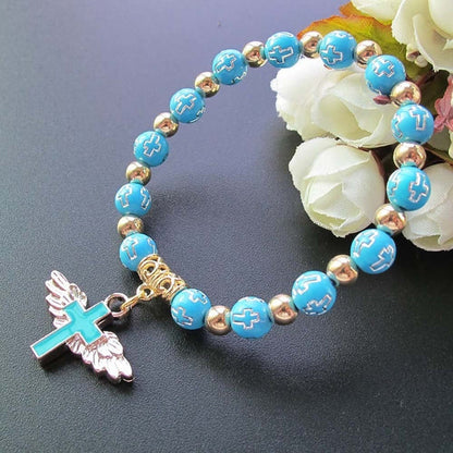 1 + 1 Gratis | Angel Wings Rosary Bracelet
