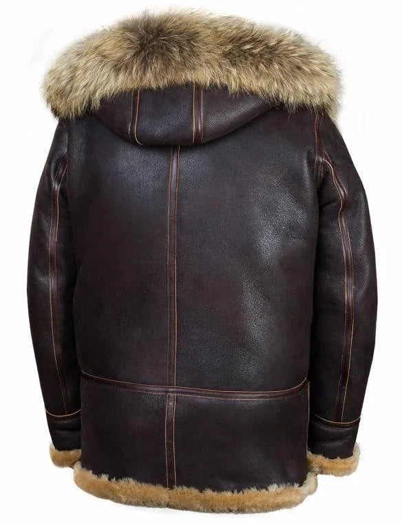 Herren Winter pelz Leder Mäntel