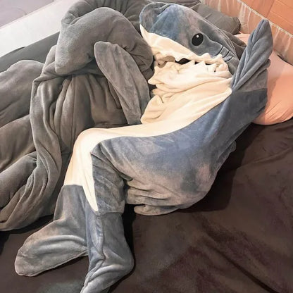 Cartoon Shark Sleeping Bag Pajamas