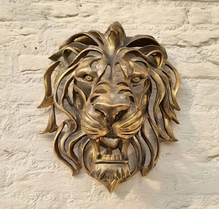 Wall Mounted Majestic Lion Mane Sculpture