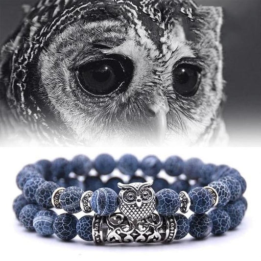 Creative Owl Beaded Bracelet
