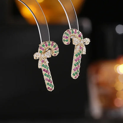 Glittering Bow Knot Earrings