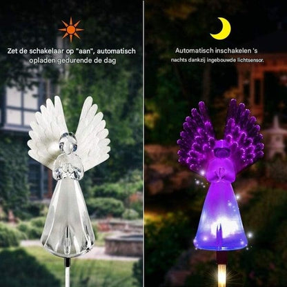 Zonne-engelstoklampen - Decoratieve buitenverlichting voor tuinen