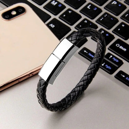 3-in-1 USB Oplaadkabel Armband - Stijlvolle en Handige Oplader