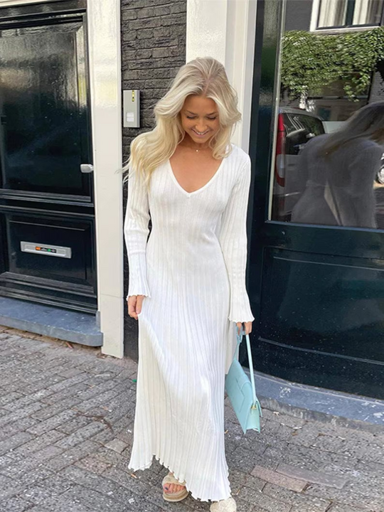 Maxi Robe Longue en Tricot