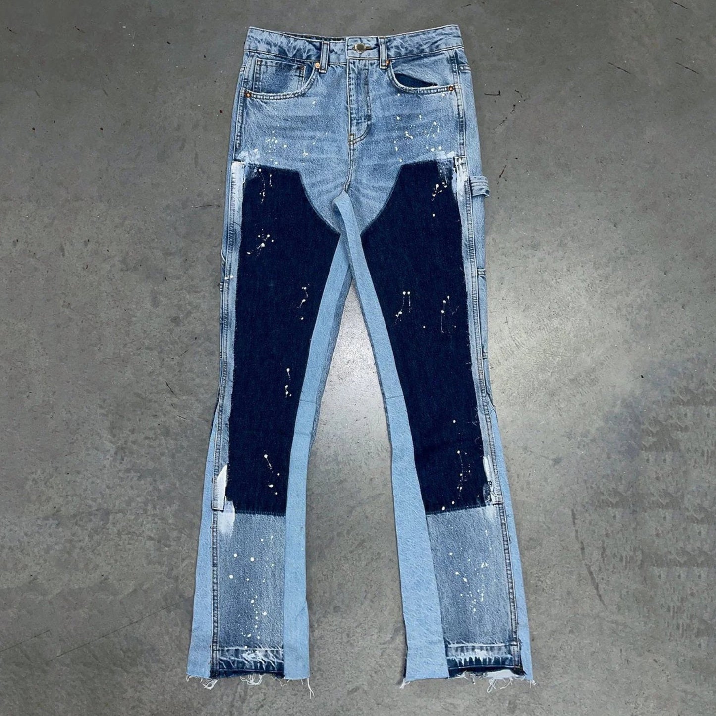 Retro Patchwork Flair Jeans