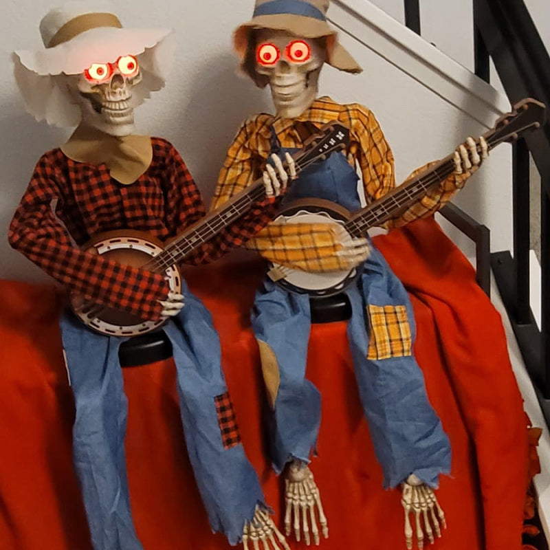 Duellerende Banjo Skeletten