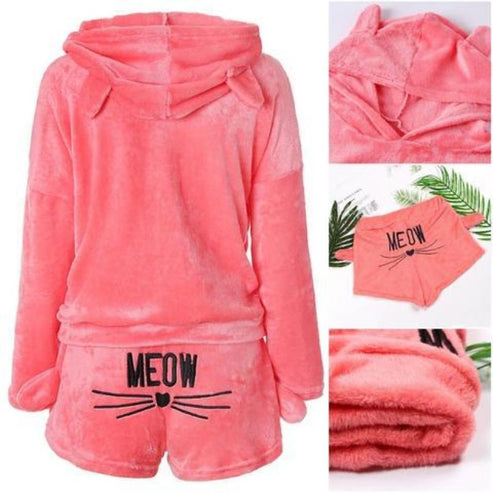 Warme Meow Cat Pyjama Set