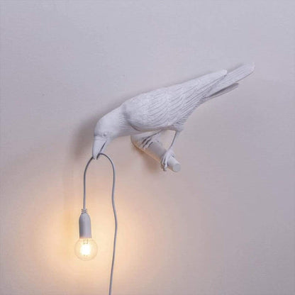 Lampe LED de table Crow en résine