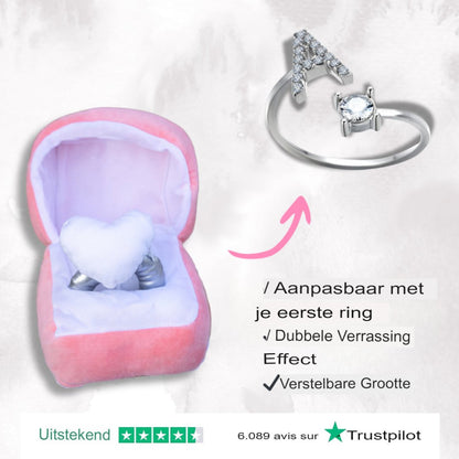 Speciale Ring Met Doos - Elegante en Persoonlijke Raak  aan