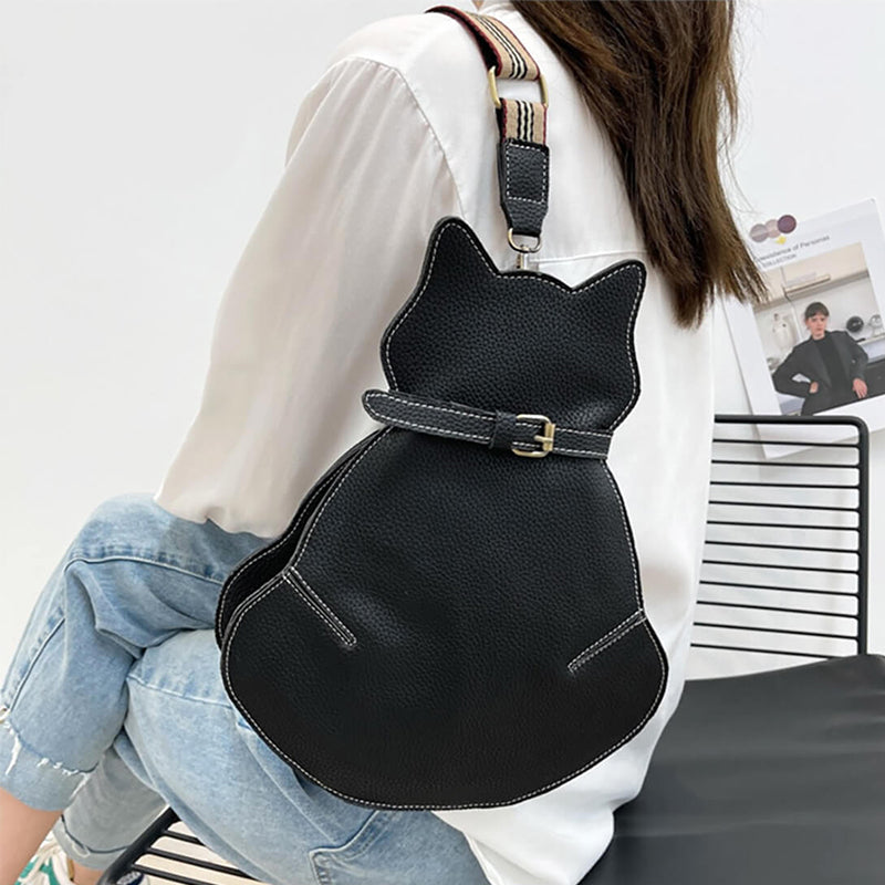 Cat Design Crossbody Bag