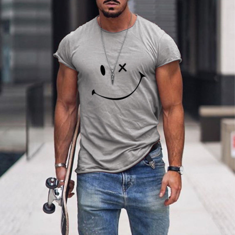 T-shirt Personality Smile for Men