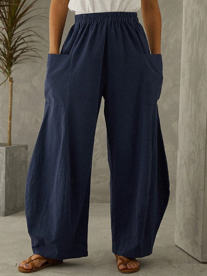 Large Pocket Wide Leg Pants