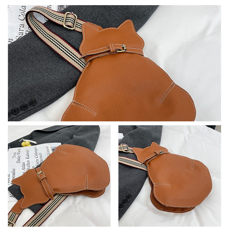 Cat Design Crossbody Bag