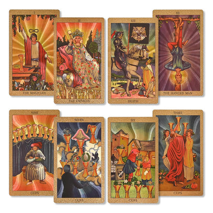 Tarot Gold Deck Card