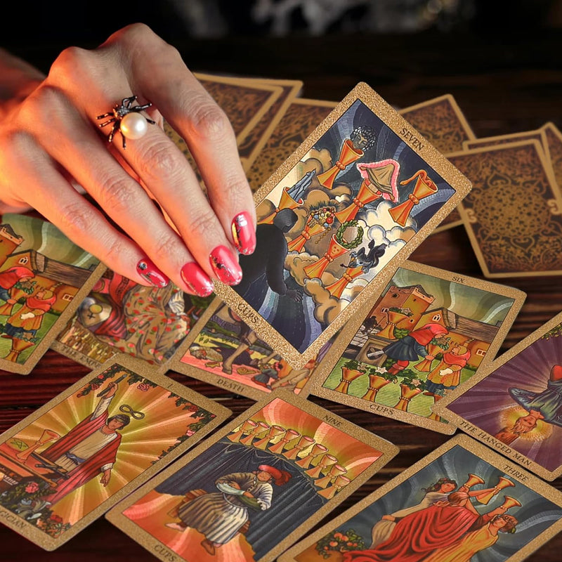 Tarot Gold Deck Card