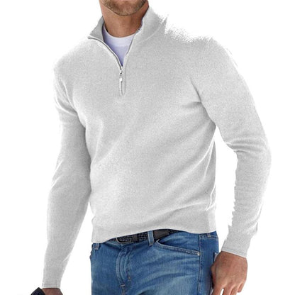 Collared Zipper Sweatshirt