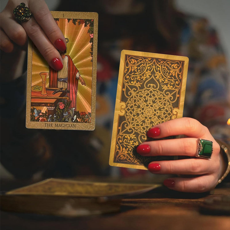 Tarot Gold Deck Card