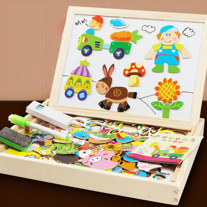 Multifunction Wooden Puzzle Board