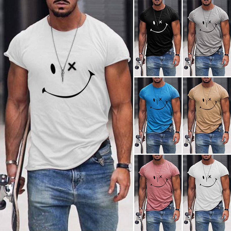 T-shirt Personality Smile for Men