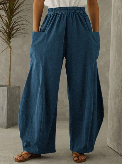 Large Pocket Wide Leg Pants