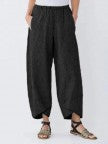 Casual Cotton Linen Wide Leg Pants