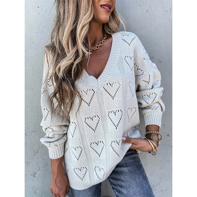 Women's Hearts Sweater