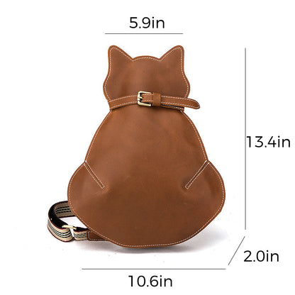 Cat Design Crossbody Bag