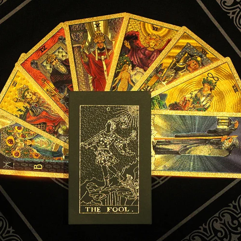 Tarot Gold Deck Card