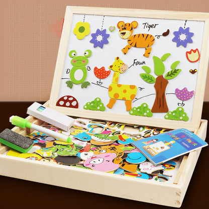 Multifunction Wooden Puzzle Board