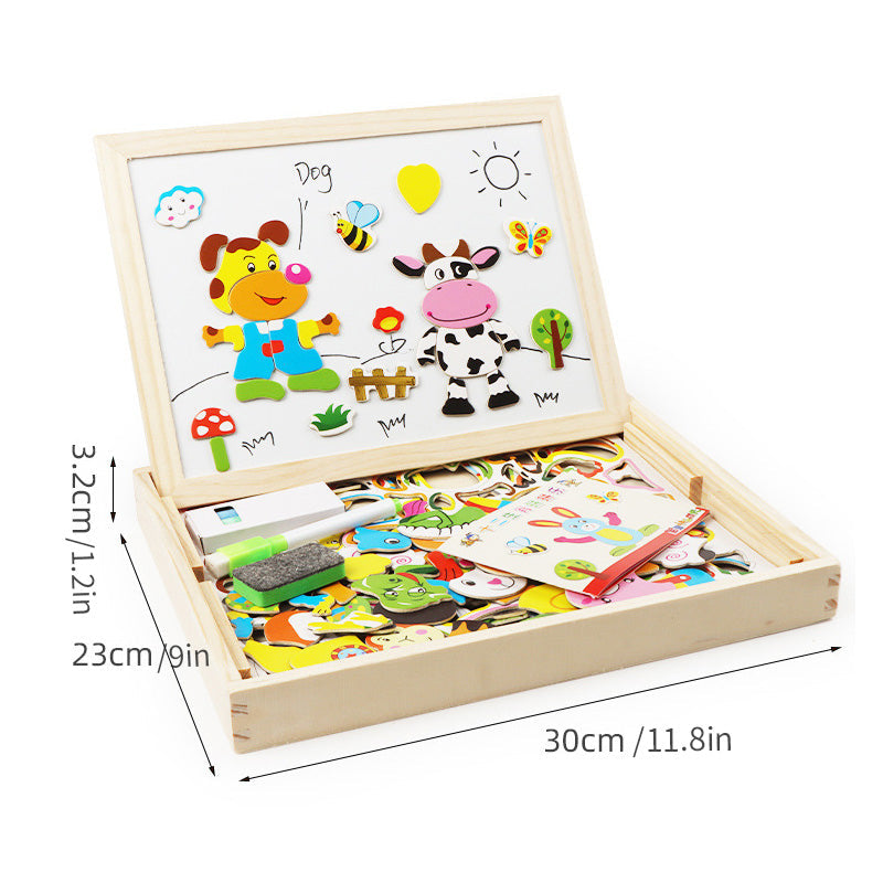 Multifunction Wooden Puzzle Board