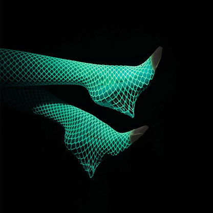 Glow In The Dark Fishnet Stockings