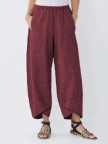 Casual Cotton Linen Wide Leg Pants