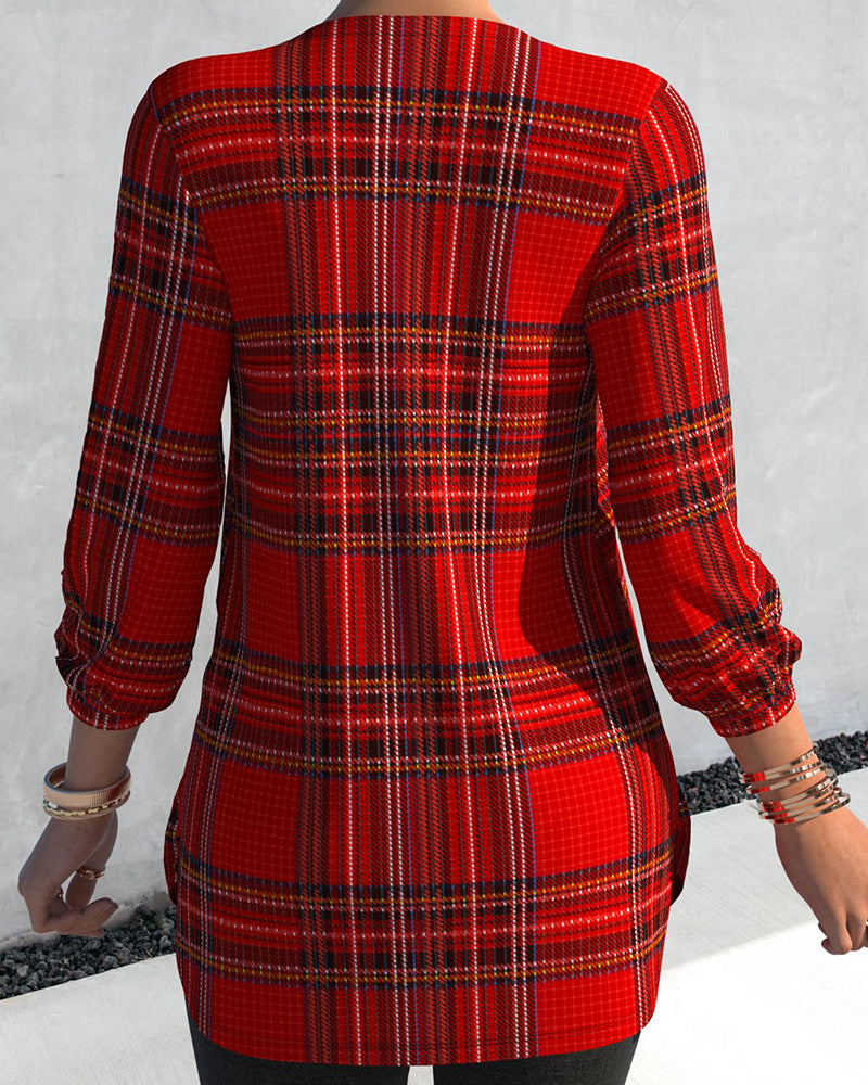 Women's Checkered Blouse