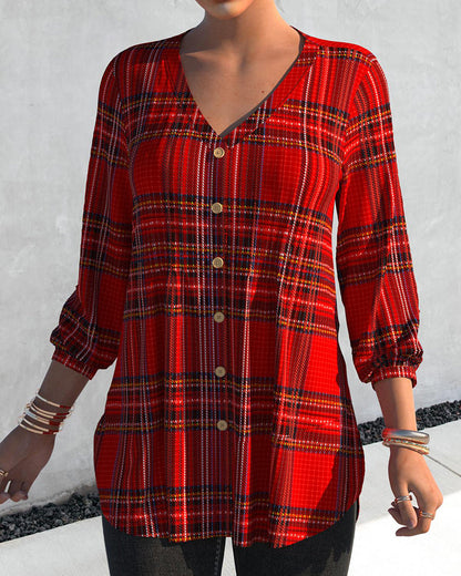 Women's Checkered Blouse