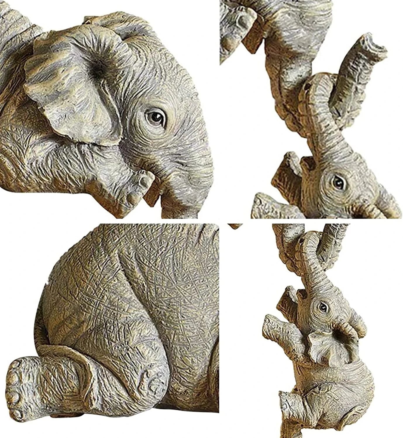 Elephant Family Simulation Figurines