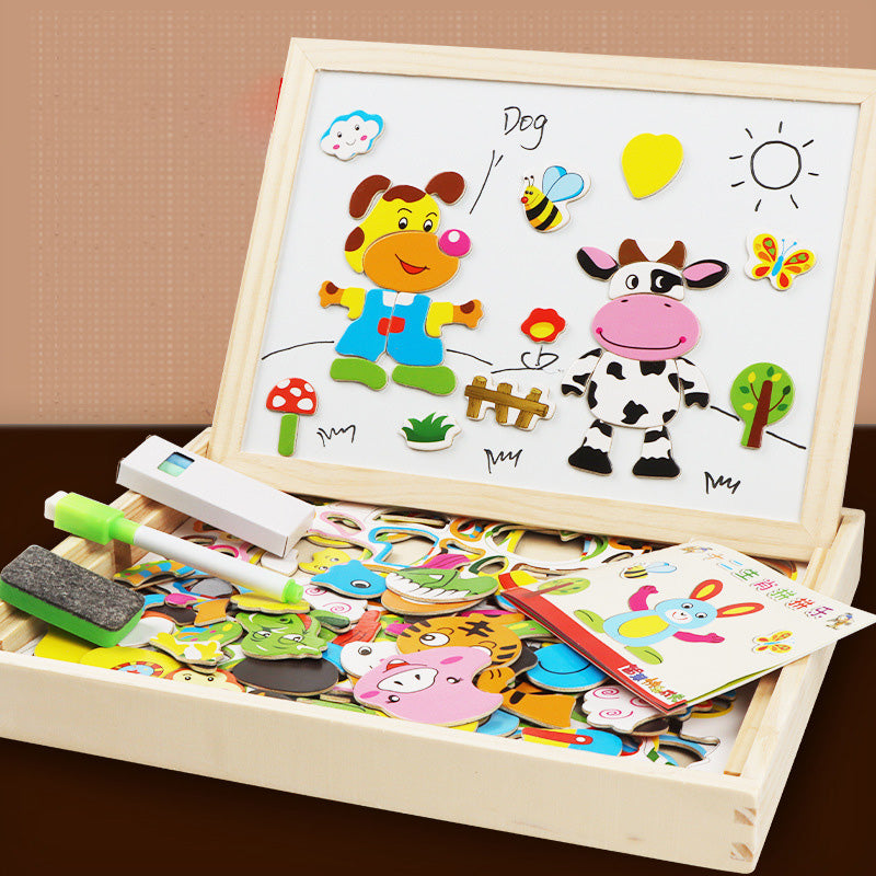 Multifunction Wooden Puzzle Board