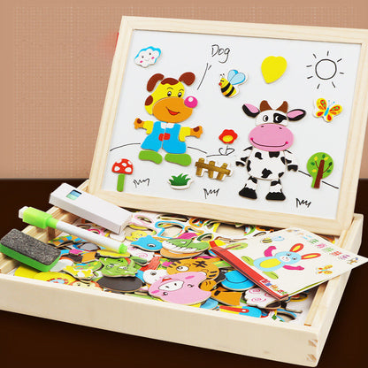 Multifunction Wooden Puzzle Board