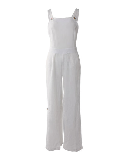 Ladies Rompers Sexy Sleeveless Wide Leg