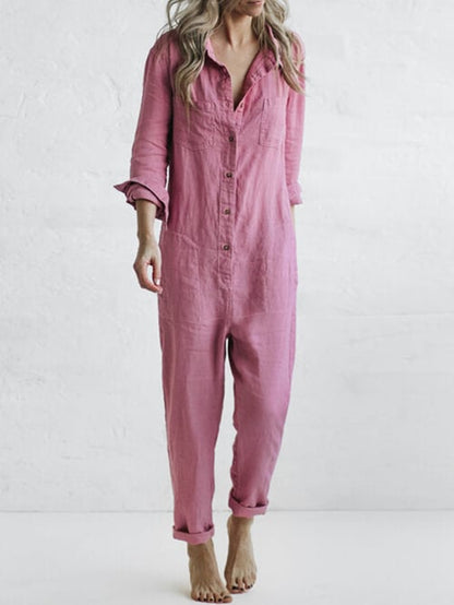 Roze Vrouwen Jumpsuit