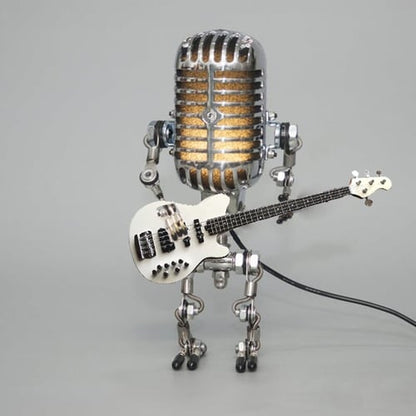 Retro Style Microphone Guitar Lamp