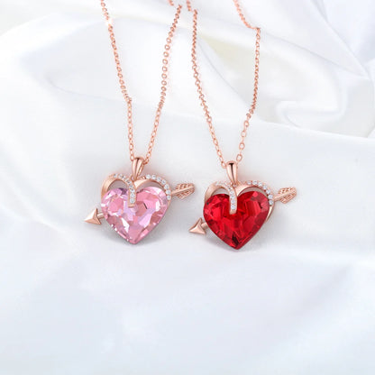 Rosy Heart Necklace
