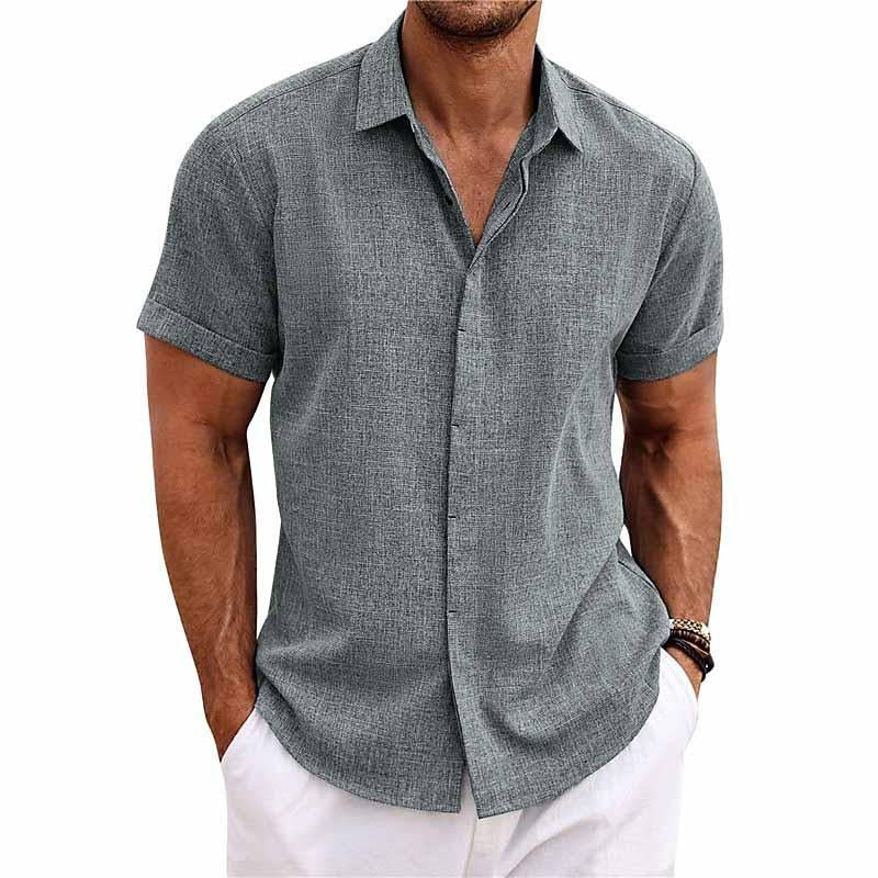 Chemise d'été en coton pour hommes