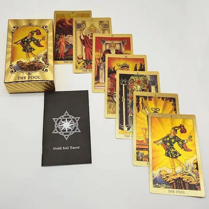 Tarot Gold Deck Card