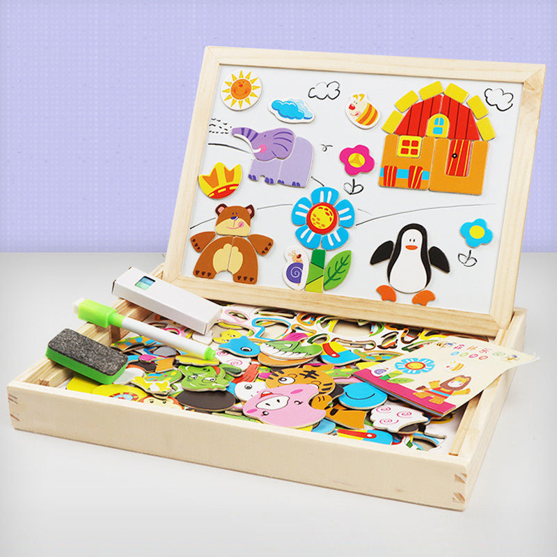 Multifunction Wooden Puzzle Board