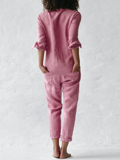 Roze Vrouwen Jumpsuit