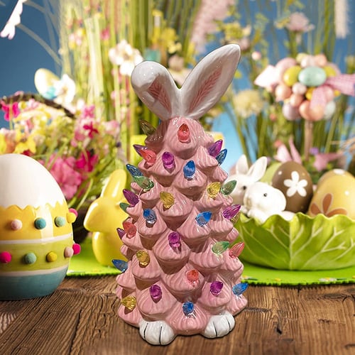 Ceramic Easter Bunny Tree