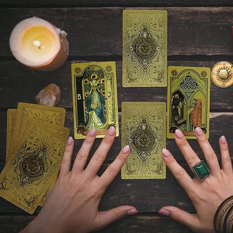 Tarot Gold Deck Card