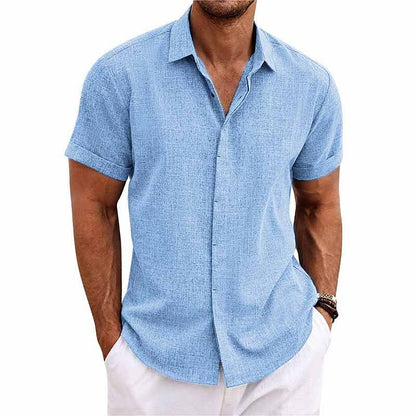 Chemise d'été en coton pour hommes